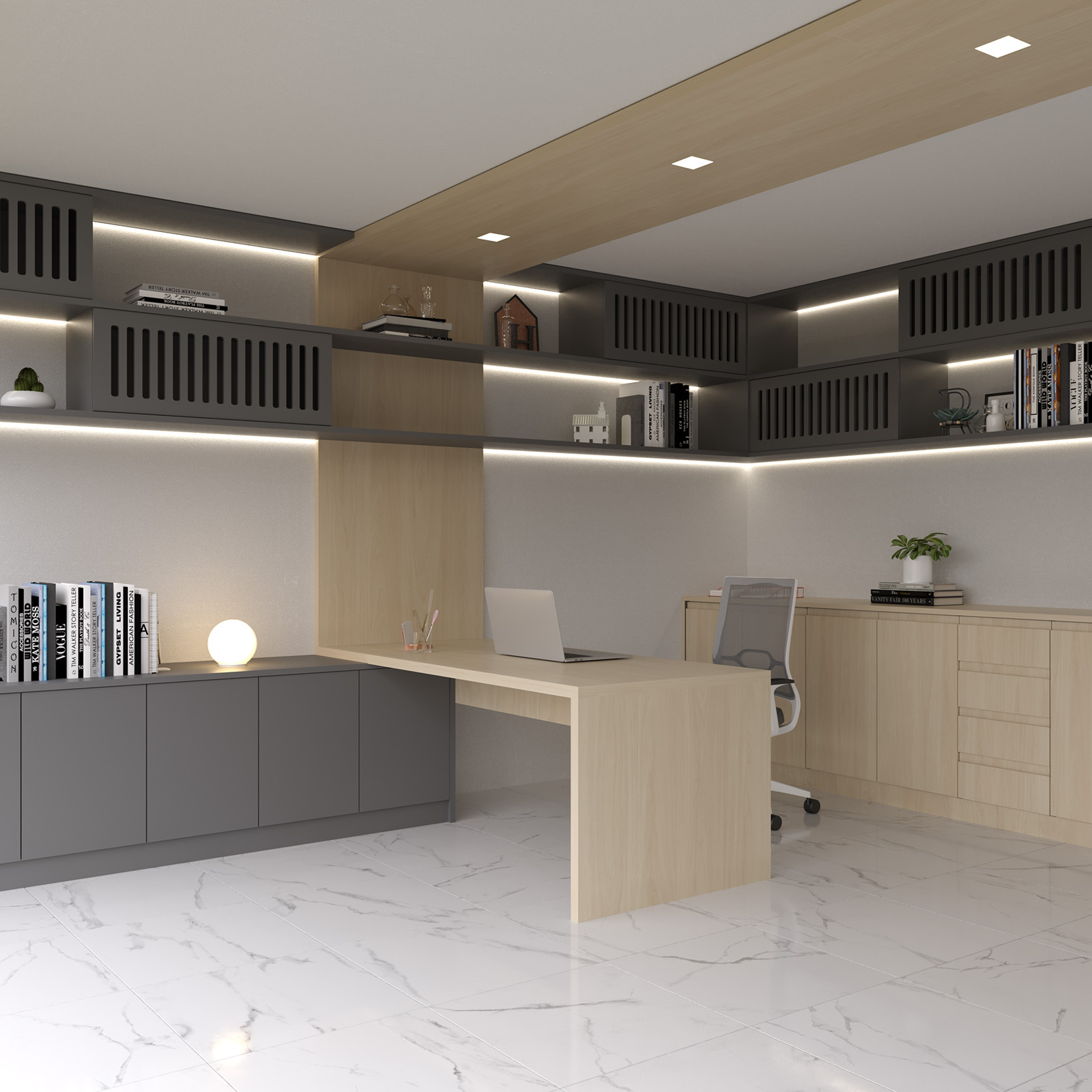 Projeto de interiores planejado com cuidado