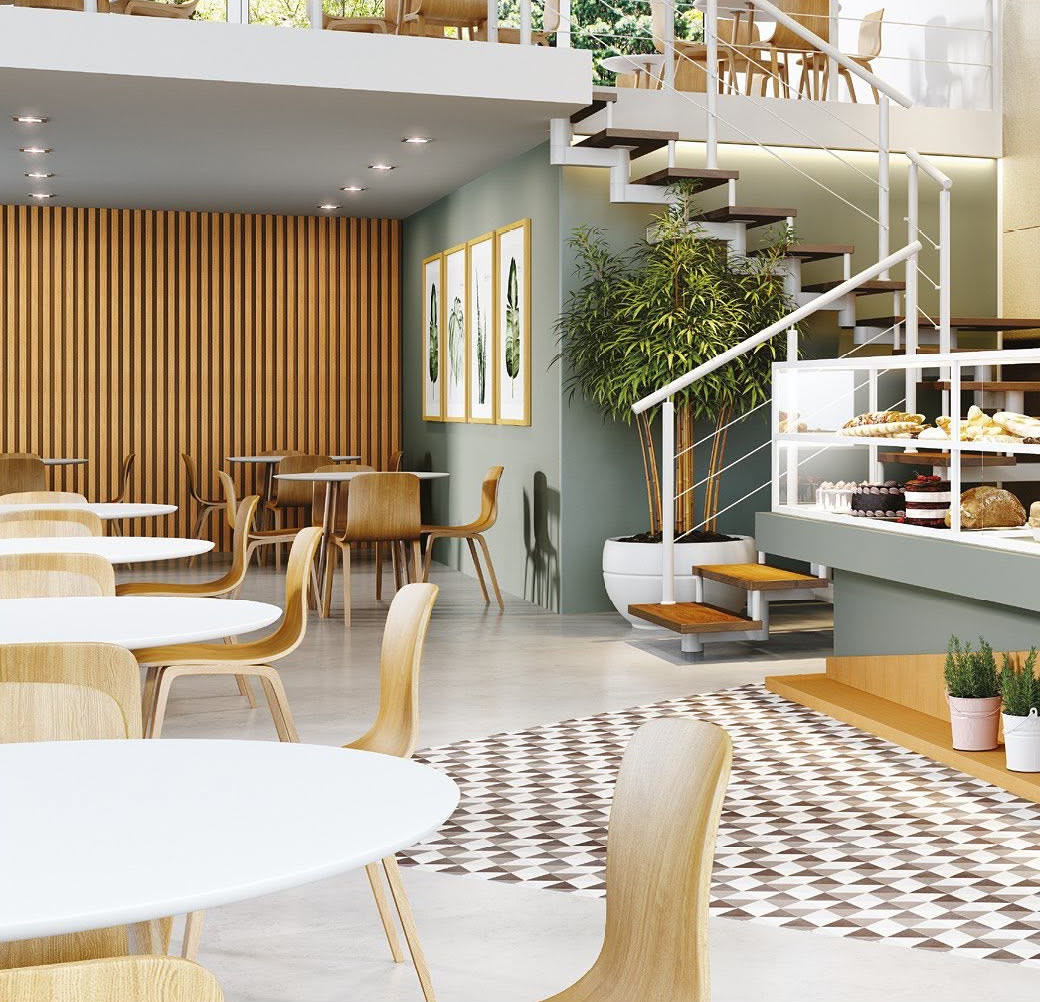 Espaço comercial · cafeteria